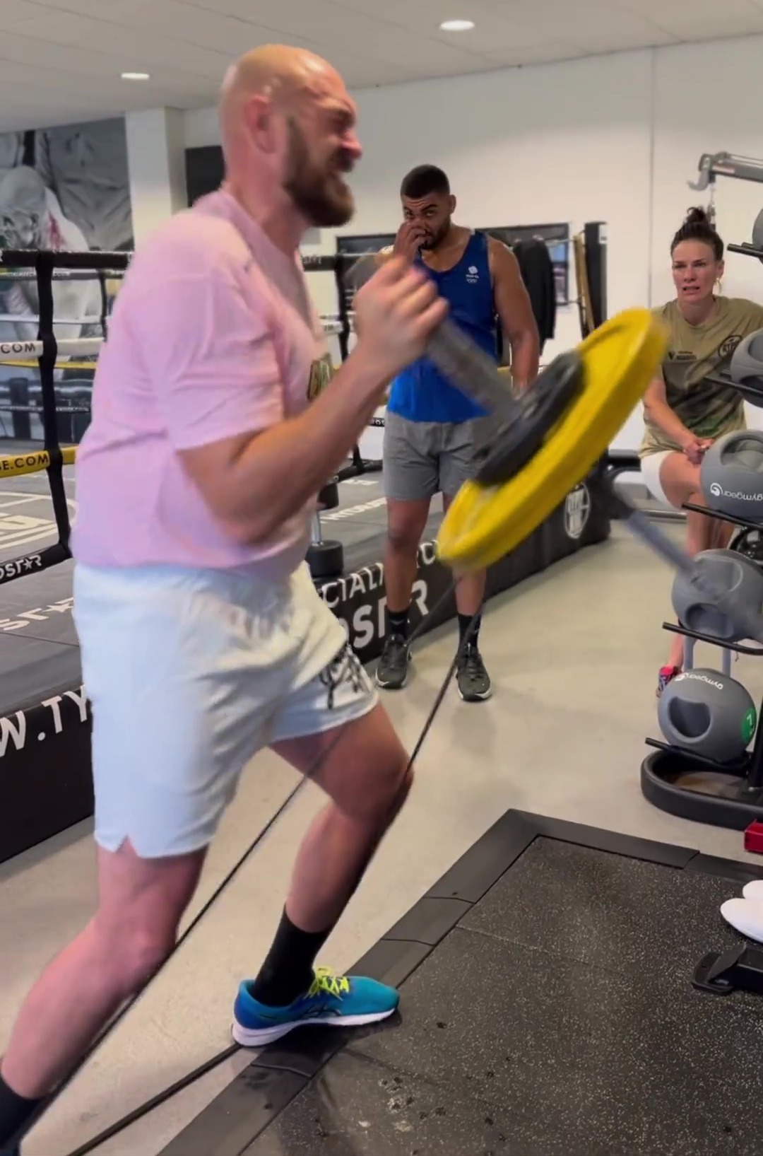 Tyson Fury worked on his punch power ahead of his showdown with Francis Ngannou